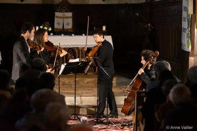 Lancement du Festival Terres Vibrantes 2024 — vitrac, église, festival, musique classique, terresvibrantes, quatuor, odyssée — Anne Vallier